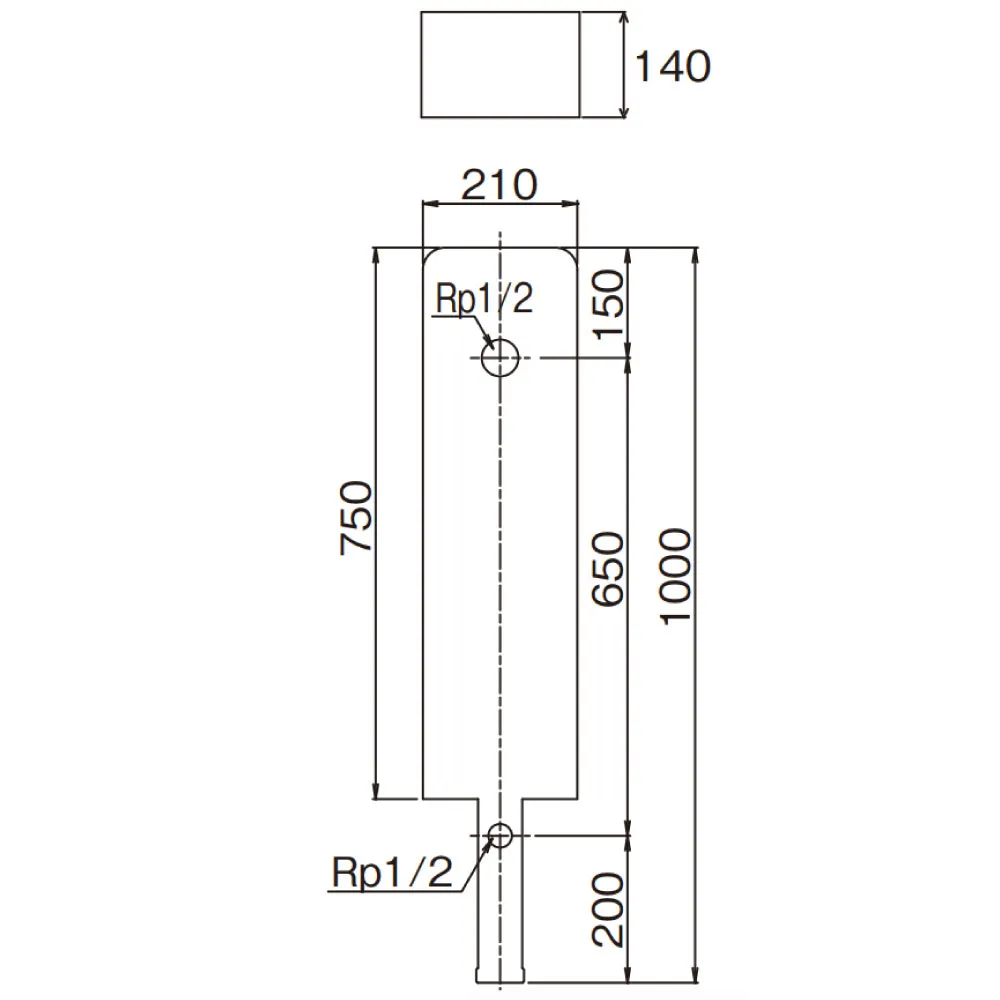 ウッド水栓柱（ボード） G216-WB_画像