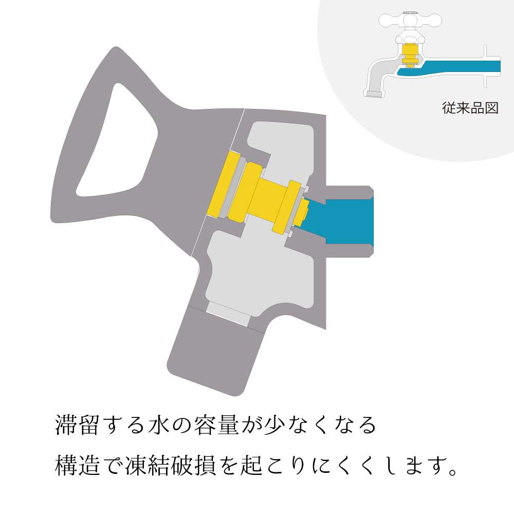 横水栓ケトルの断面図