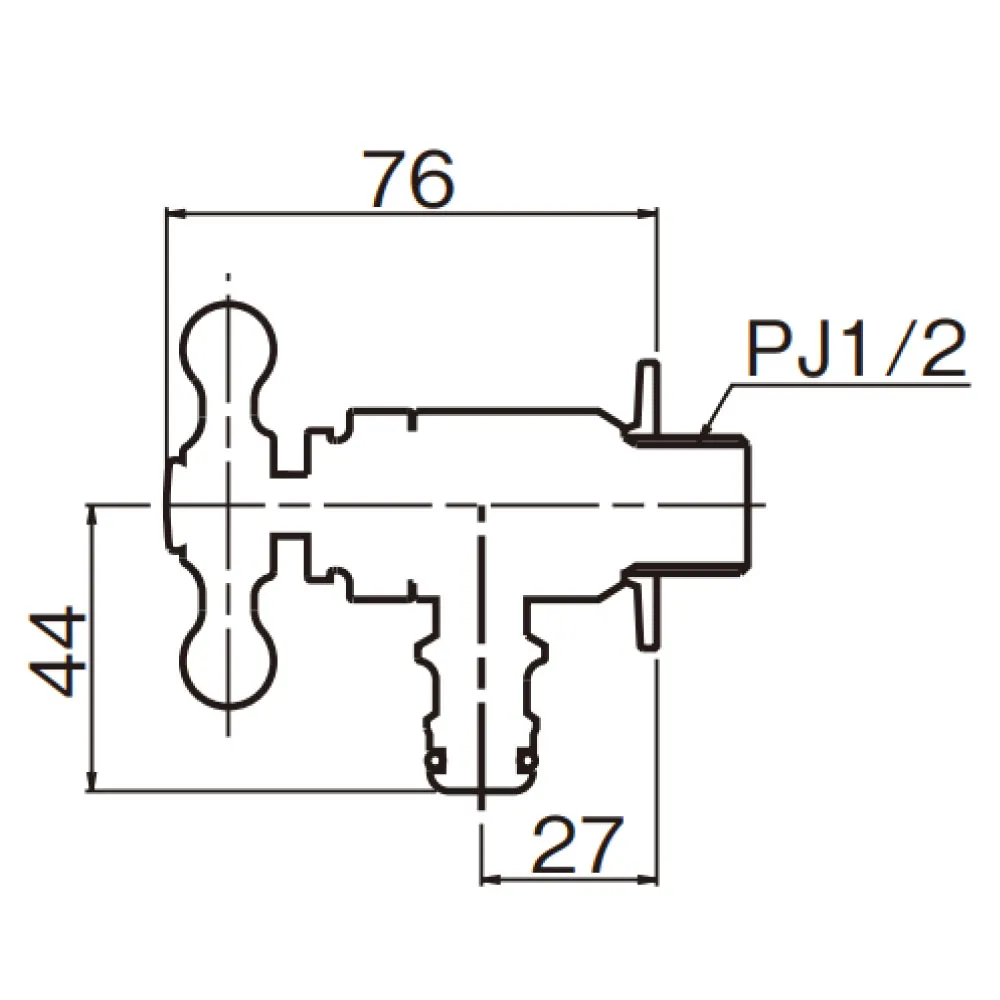 ホース接続水栓 G102_寸法図