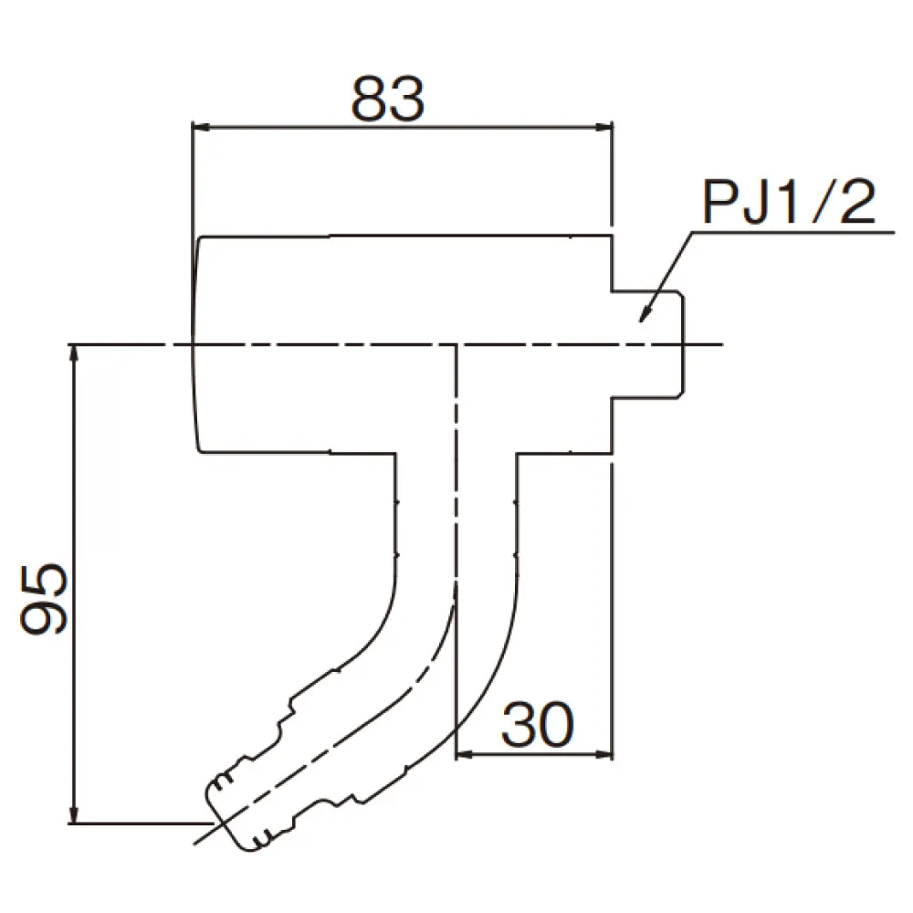 3Dホース接続回転水栓 G102K-3D_寸法図