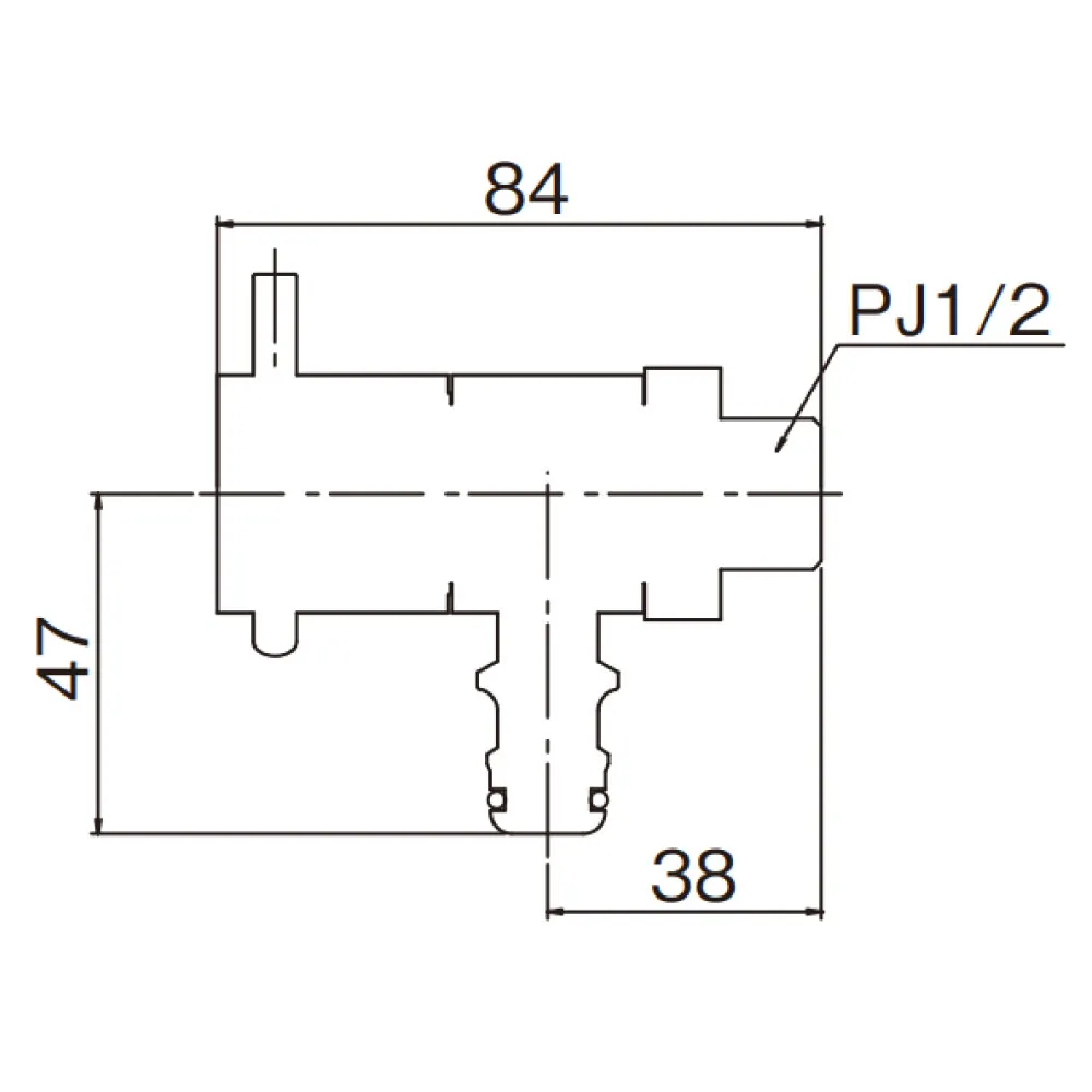 ホース接続回転水栓G102K_寸法図