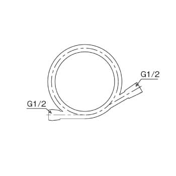 シャワーホース_寸法図面
