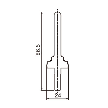 湯屋カラン用弁棒 TK-22_寸法図面