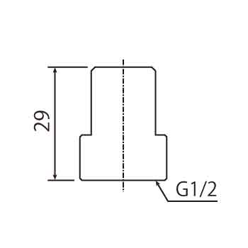 ホースニップル HN205-6×10_寸法図面