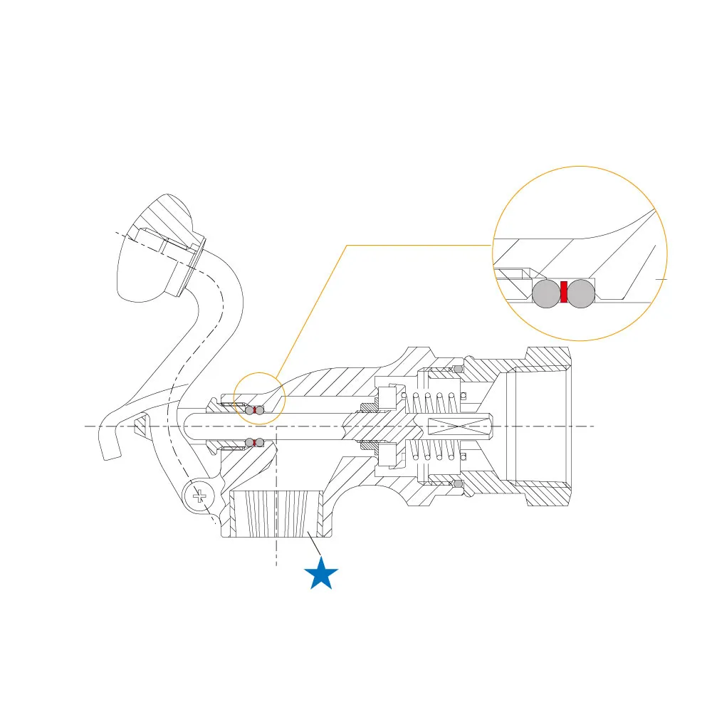 レバー式湯屋カラン25用水切り TK-S25_使用箇所画像