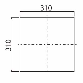 水はね防止マット GM4AS_寸法図面