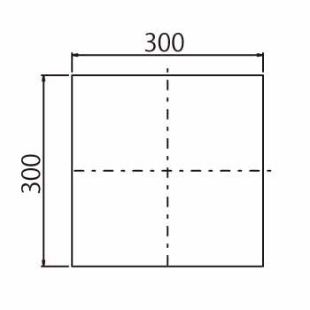 水はね防止マット擬木 GM4GB_寸法図面