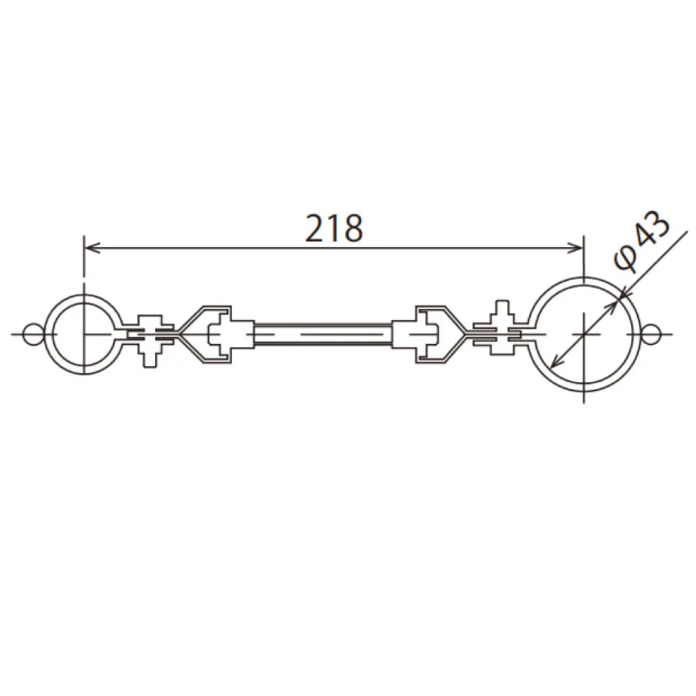 支持金具 GSK222_寸法図面